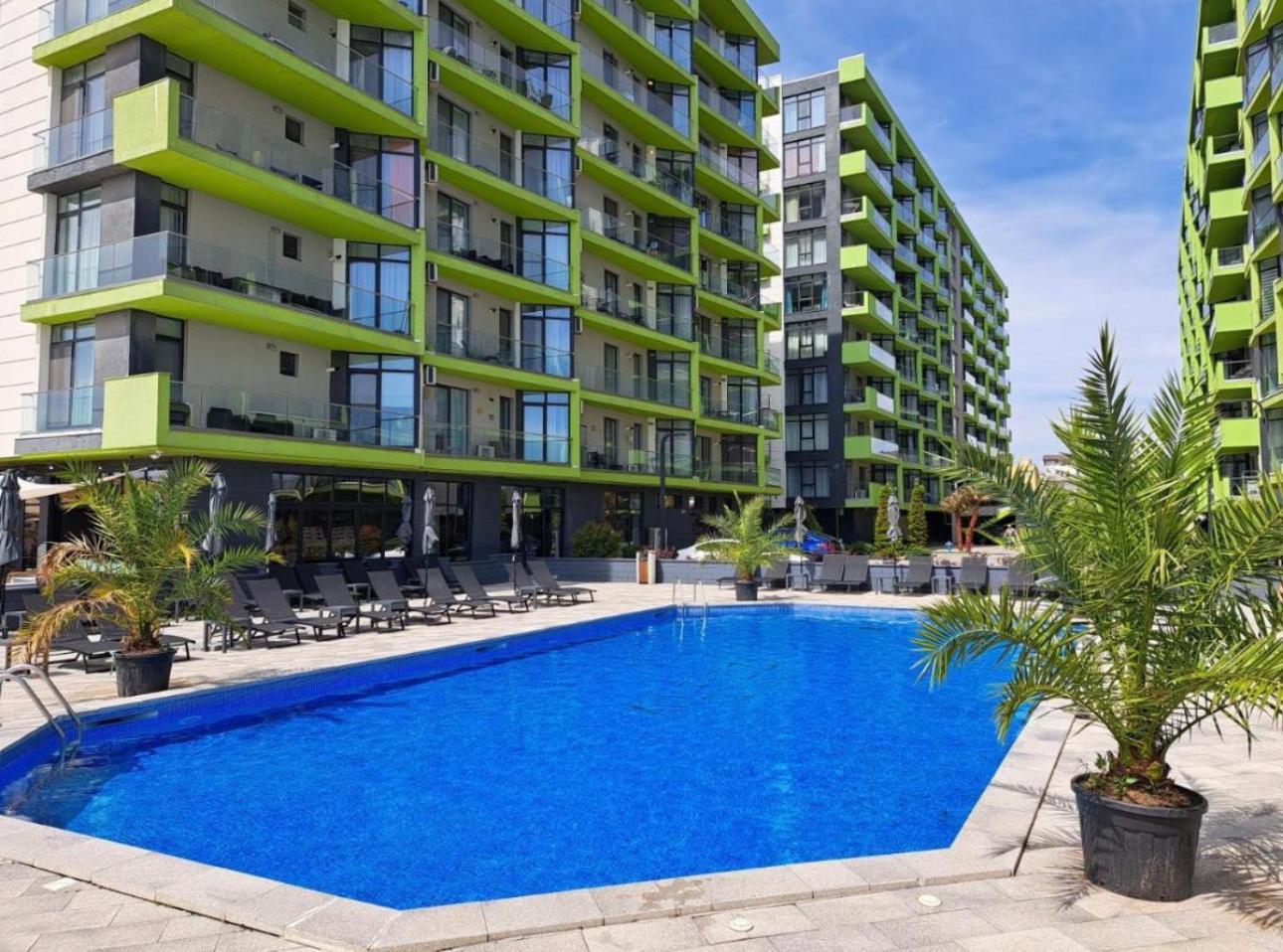 Baby Sea View And Pools Apartment- Mamaia Beach Resort Неводарі Екстер'єр фото